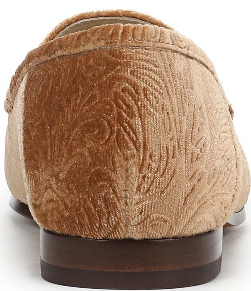 Sam Edelman Loraine Jacquard Velvet Fabric Bit Buckle Loafers