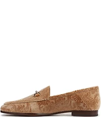 Sam Edelman Loraine Jacquard Velvet Fabric Bit Buckle Loafers