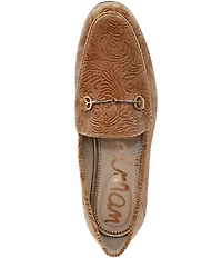 Sam Edelman Loraine Jacquard Velvet Fabric Bit Buckle Loafers