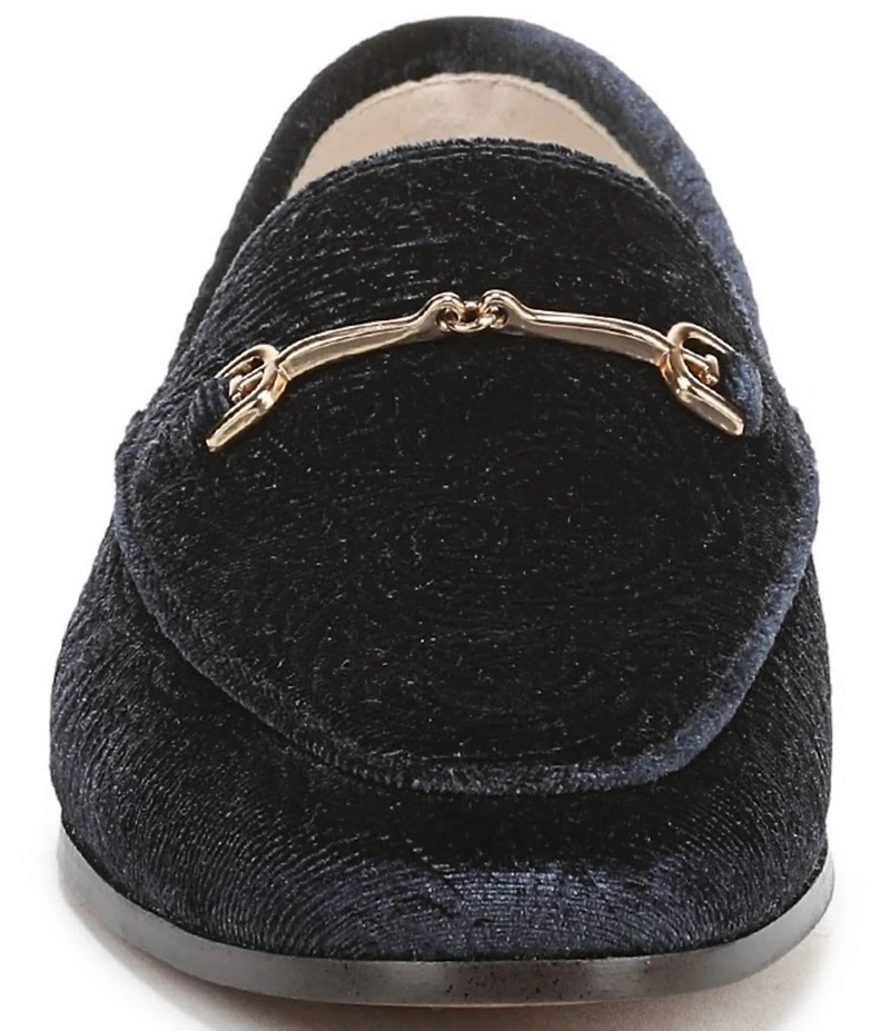 Sam Edelman Loraine Jacquard Velvet Fabric Bit Buckle Loafers