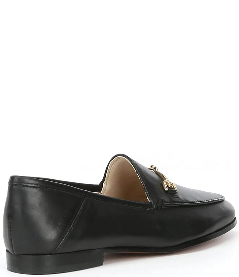 Sam Edelman Loraine Leather Bit Buckle Flat Loafers