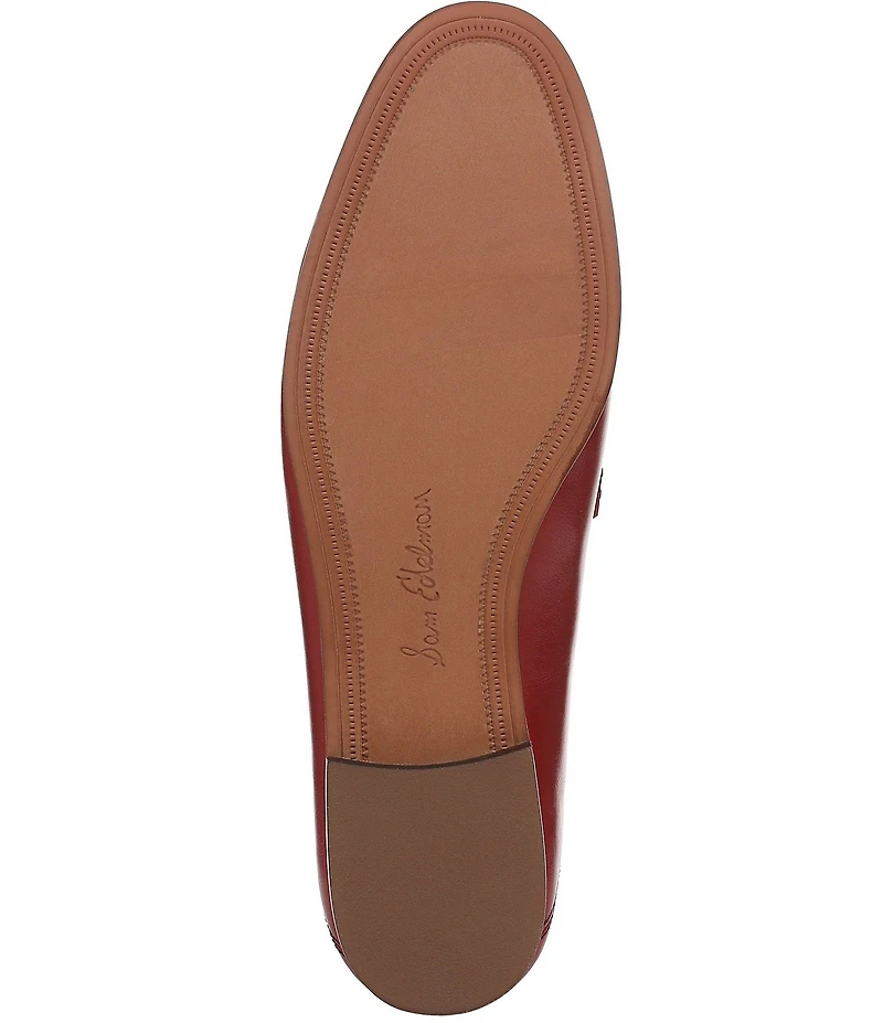 Sam Edelman Loraine Leather Bit Buckle Flat Loafers