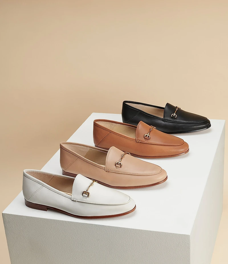 Sam Edelman Loraine Leather Bit Buckle Flat Loafers