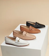 Sam Edelman Loraine Leather Bit Buckle Flat Loafers