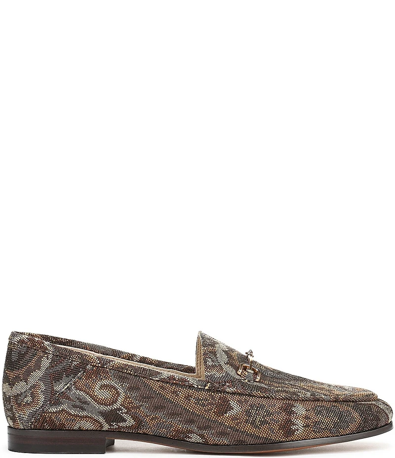 Sam Edelman Loraine Paisley Print Fabric Bit Buckle Loafers