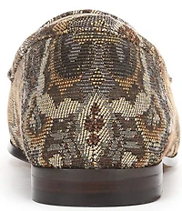 Sam Edelman Loraine Paisley Print Fabric Bit Buckle Loafers