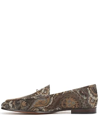 Sam Edelman Loraine Paisley Print Fabric Bit Buckle Loafers