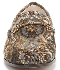 Sam Edelman Loraine Paisley Print Fabric Bit Buckle Loafers