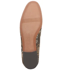 Sam Edelman Loraine Paisley Print Fabric Bit Buckle Loafers