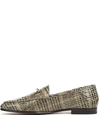 Sam Edelman Loraine Plaid Patent Leather Bit Buckle Loafers