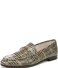 Sam Edelman Loraine Plaid Patent Leather Bit Buckle Loafers