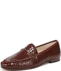 Sam Edelman Loraine Python Embossed Leather Bit Buckle Loafers