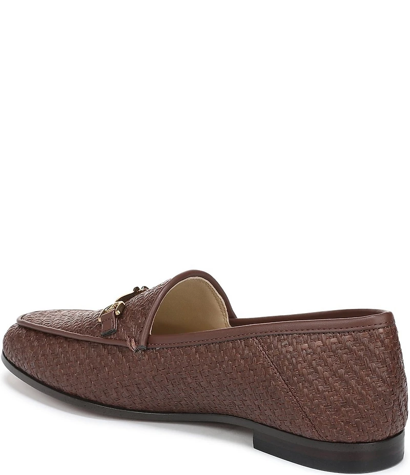 Sam Edelman Loraine Raffia Bit Buckle Loafers