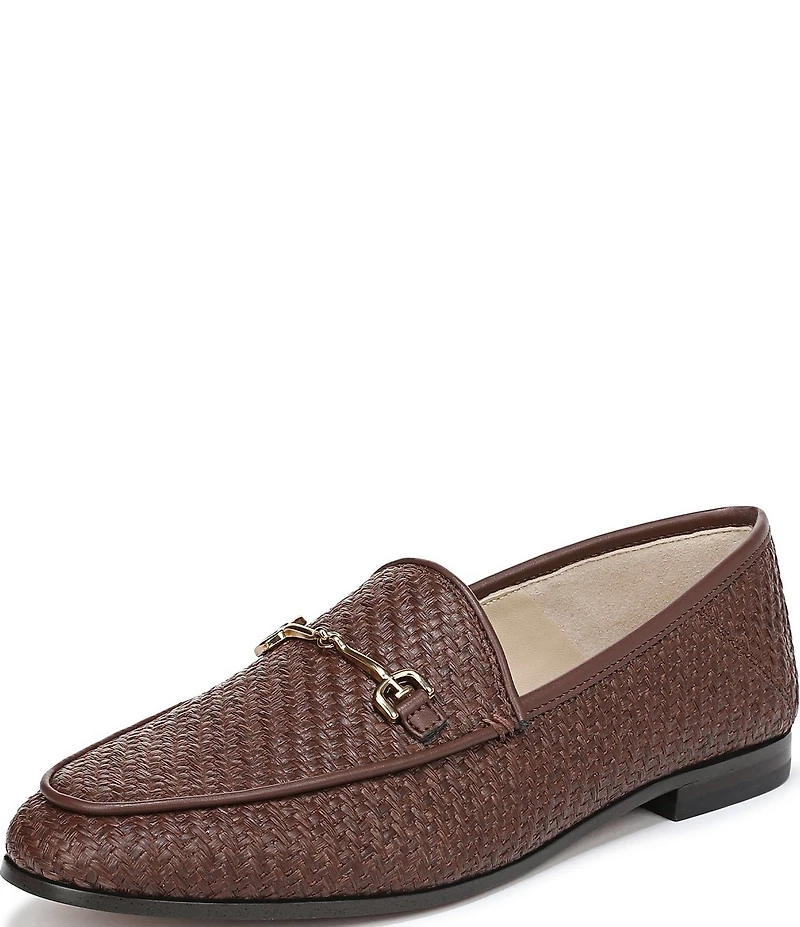 Sam Edelman Loraine Raffia Bit Buckle Loafers