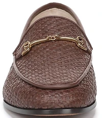 Sam Edelman Loraine Raffia Bit Buckle Loafers