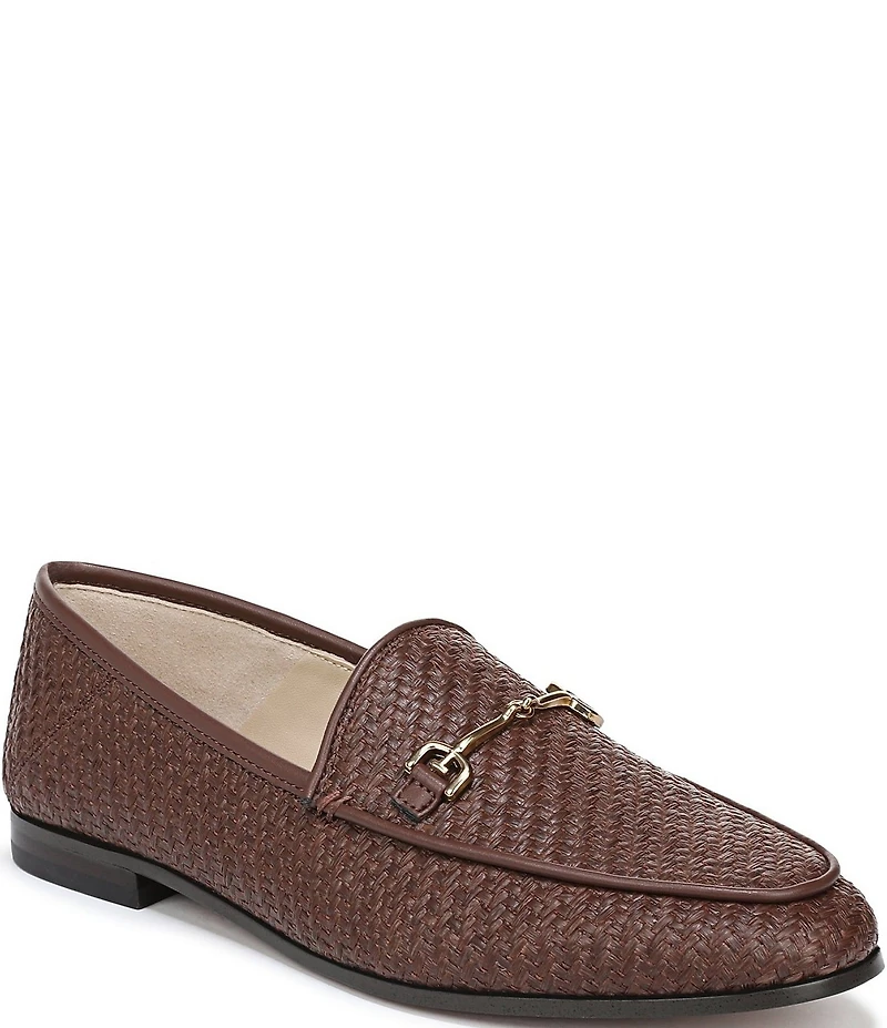 Sam Edelman Loraine Raffia Bit Buckle Loafers