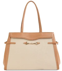 Sam Edelman Loraine Woven Bit Buckle Tote Bag