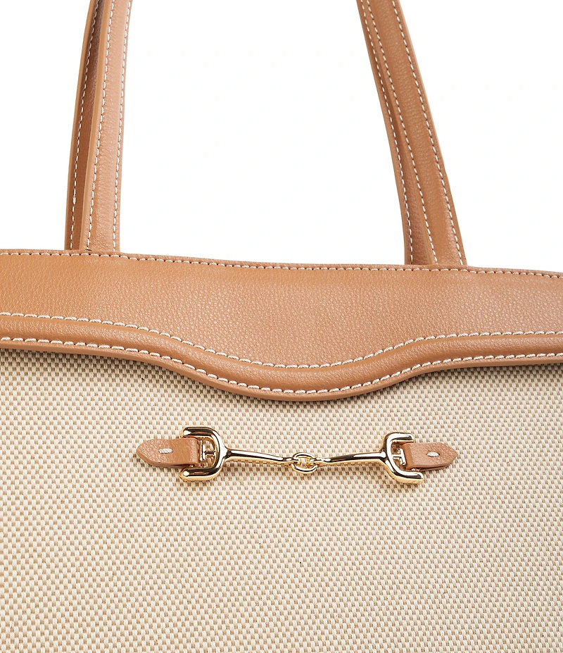 Sam Edelman Loraine Woven Bit Buckle Tote Bag