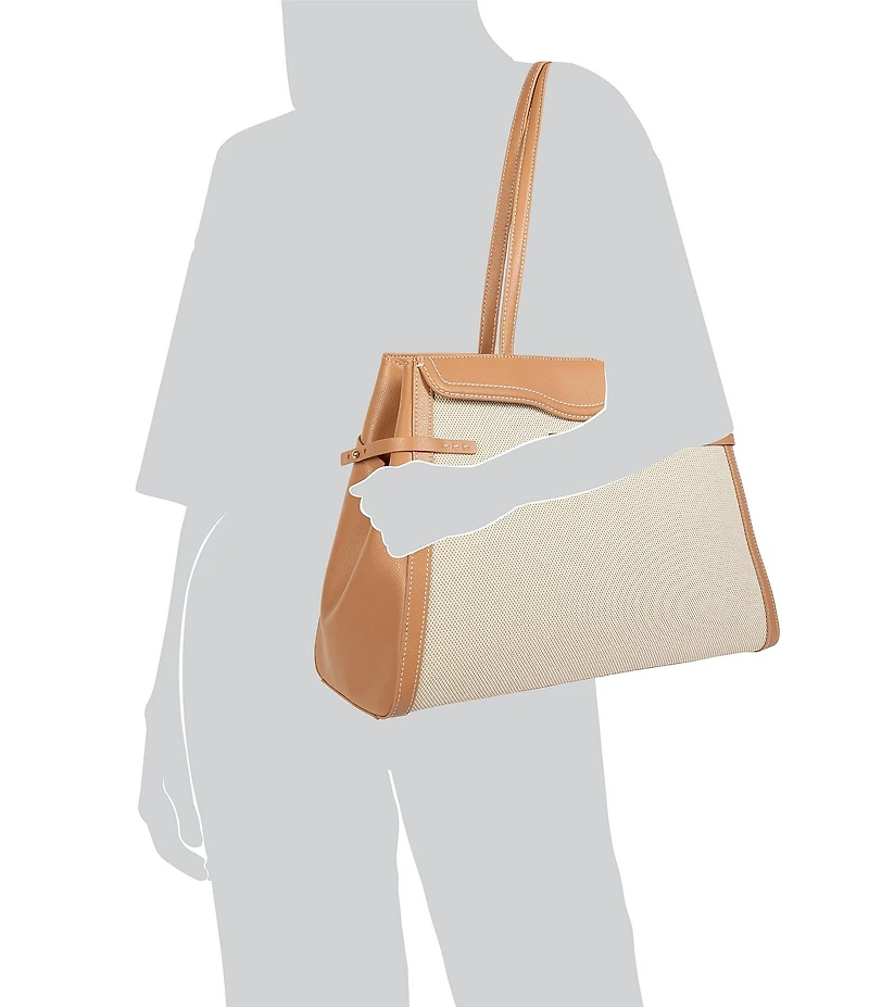 Sam Edelman Loraine Woven Bit Buckle Tote Bag