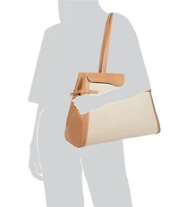 Sam Edelman Loraine Woven Bit Buckle Tote Bag