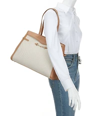 Sam Edelman Loraine Woven Bit Buckle Tote Bag