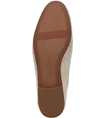 Sam Edelman Loraine Woven Floral Lace Bit Buckle Loafers