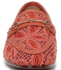 Sam Edelman Loraine Woven Floral Lace Bit Buckle Loafers