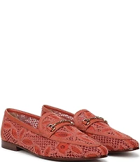 Sam Edelman Loraine Woven Floral Lace Bit Buckle Loafers