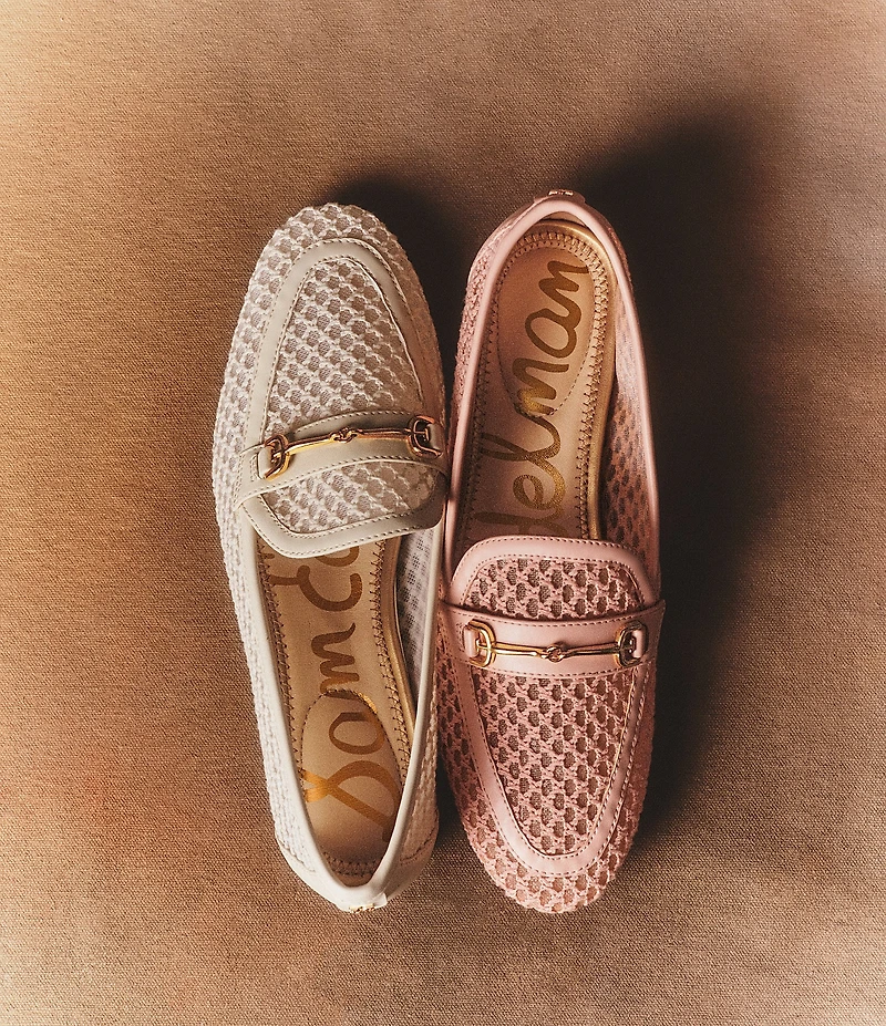 Sam Edelman Loraine Woven Mesh Bit Buckle Loafers