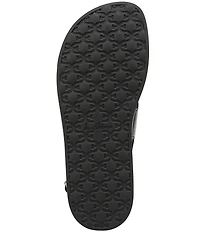 Sam Edelman Lottie Leather Stone Embellished Toe Ring Strappy Sandals