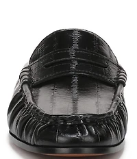 Sam Edelman Louella Eel Print Leather Penny Loafer Mules
