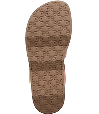 Sam Edelman Lucy Woven Raffia Criss Cross Buckle Hardware Slide Sandals
