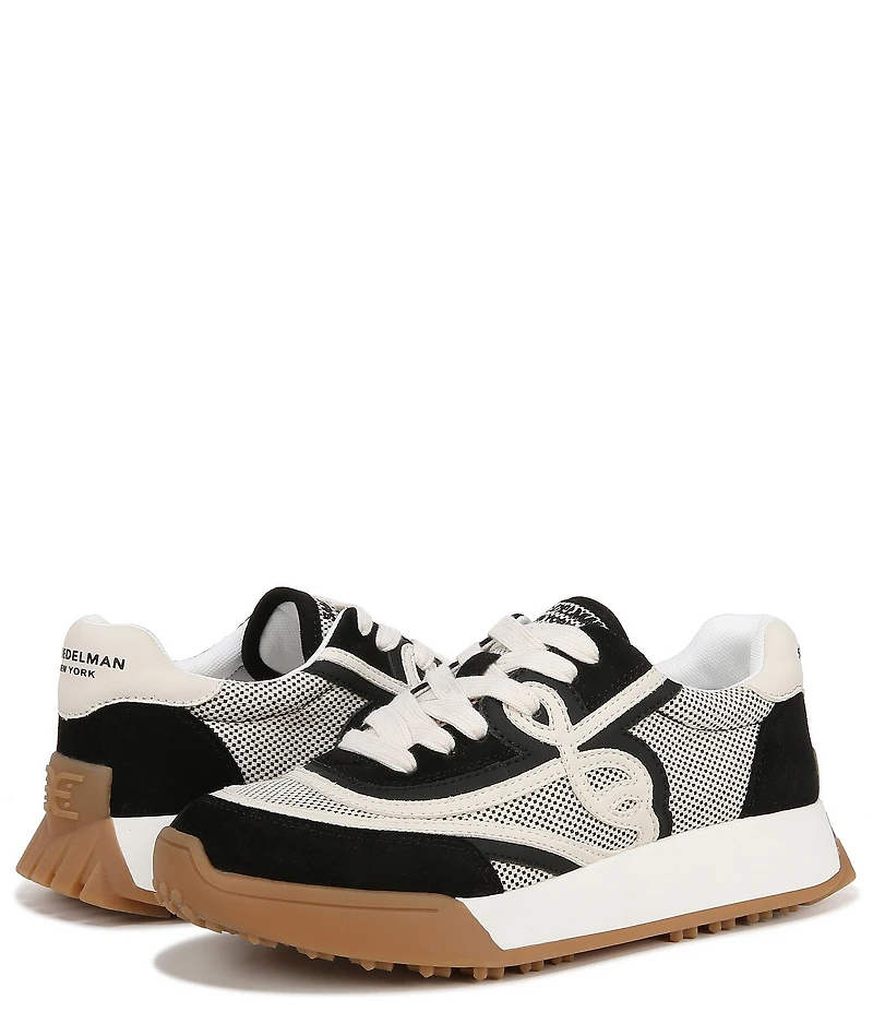 Sam Edelman Luna Logo Lace Up Retro Sneakers