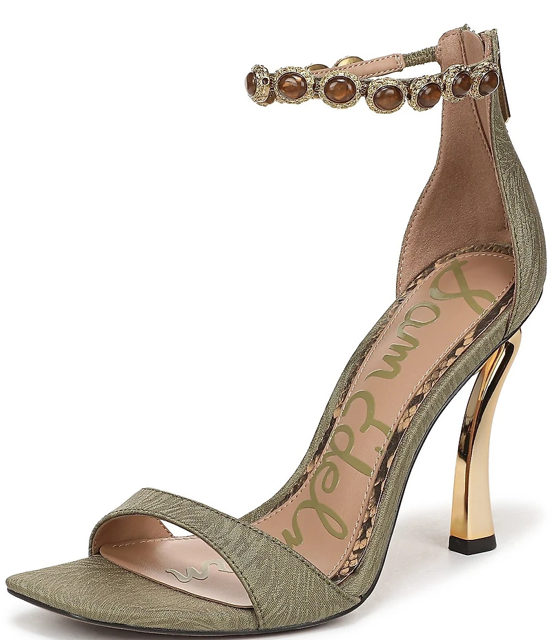 Sam Edelman Lyra Embellished Ankle Strap Dress Sandals