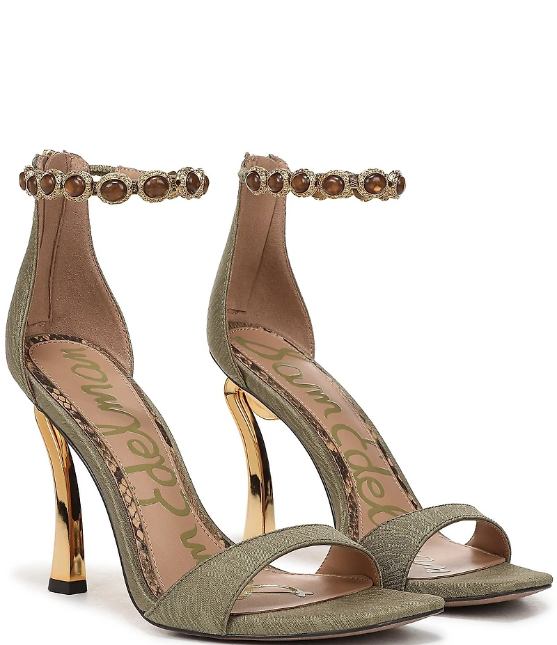 Sam Edelman Lyra Embellished Ankle Strap Dress Sandals