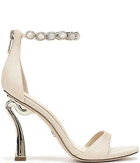 Sam Edelman Lyra Embellished Ankle Strap Dress Sandals
