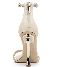 Sam Edelman Lyra Pearl Embellished Ankle Strap Dress Sandals