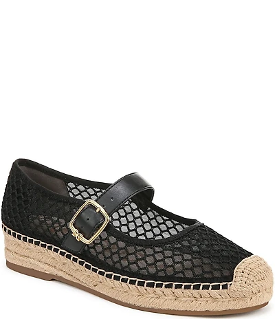 Sam Edelman Mackie Mesh Mary Jane Espadrille Flats