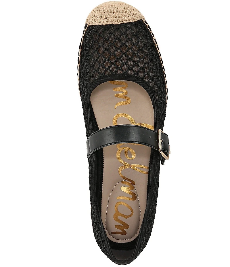 Sam Edelman Mackie Mesh Mary Jane Espadrille Flats