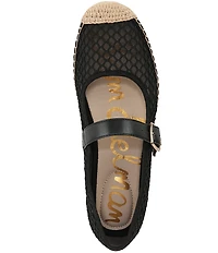 Sam Edelman Mackie Mesh Mary Jane Espadrille Flats