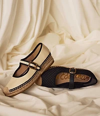 Sam Edelman Mackie Mesh Mary Jane Espadrille Flats
