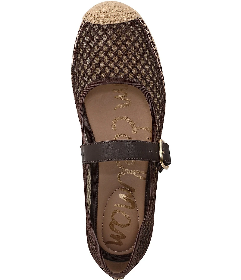 Sam Edelman Mackie Mesh Mary Jane Espadrille Flats