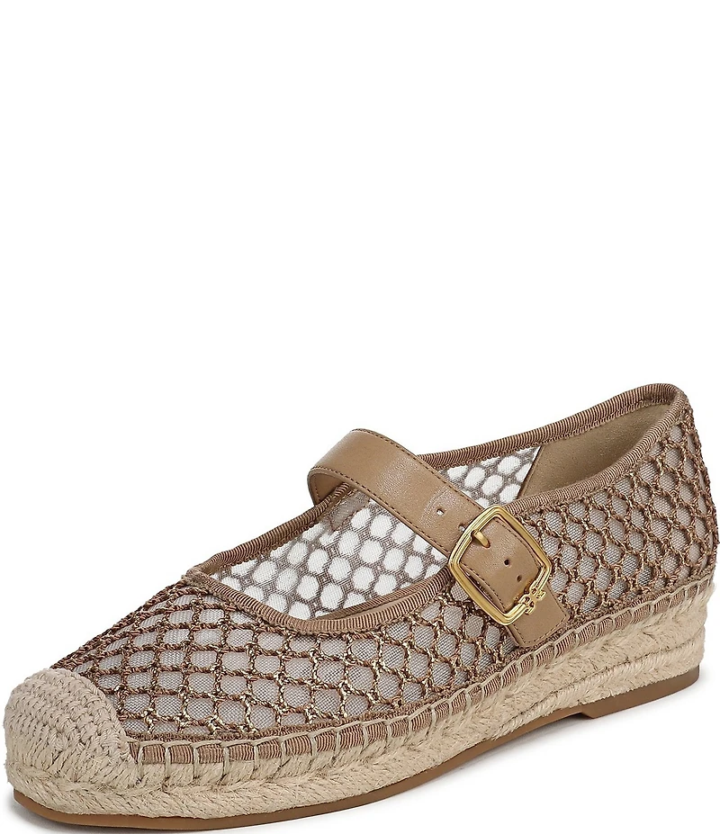 Sam Edelman Mackie Mesh Mary Jane Espadrille Flats