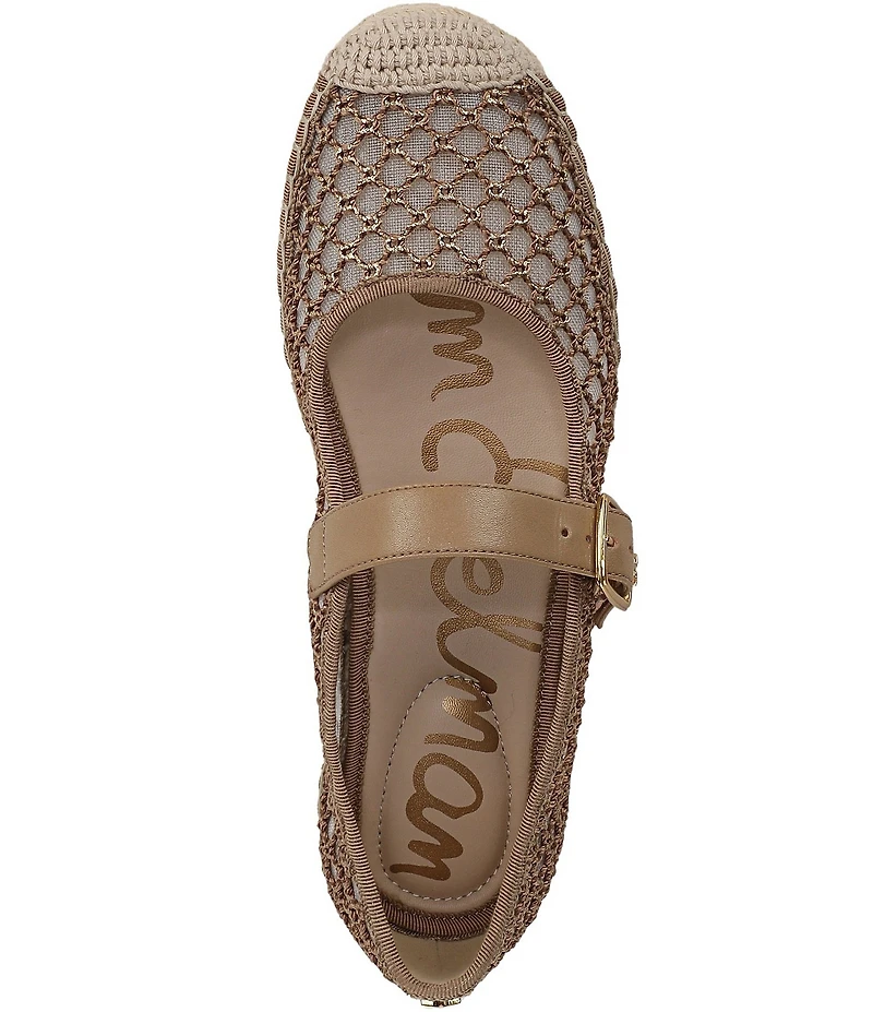 Sam Edelman Mackie Mesh Mary Jane Espadrille Flats