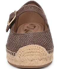 Sam Edelman Mackie Raffia Mary Jane Espadrille Flats