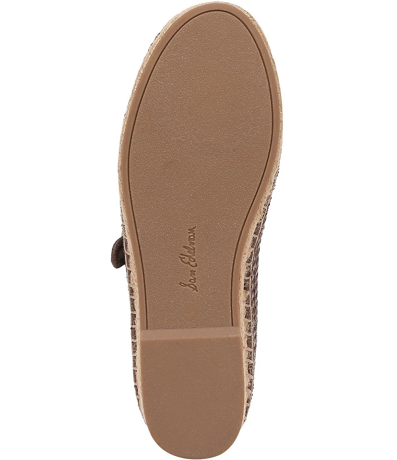 Sam Edelman Mackie Raffia Mary Jane Espadrille Flats