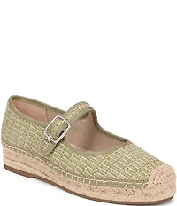 Sam Edelman Mackie Raffia Mary Jane Espadrille Flats
