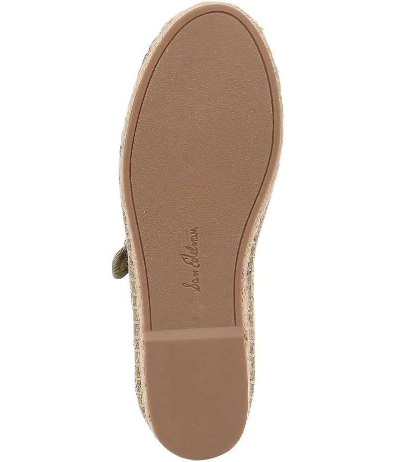 Sam Edelman Mackie Raffia Mary Jane Espadrille Flats