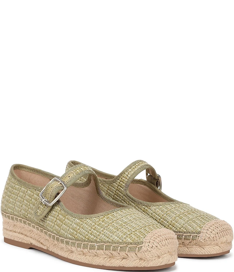 Sam Edelman Mackie Raffia Mary Jane Espadrille Flats