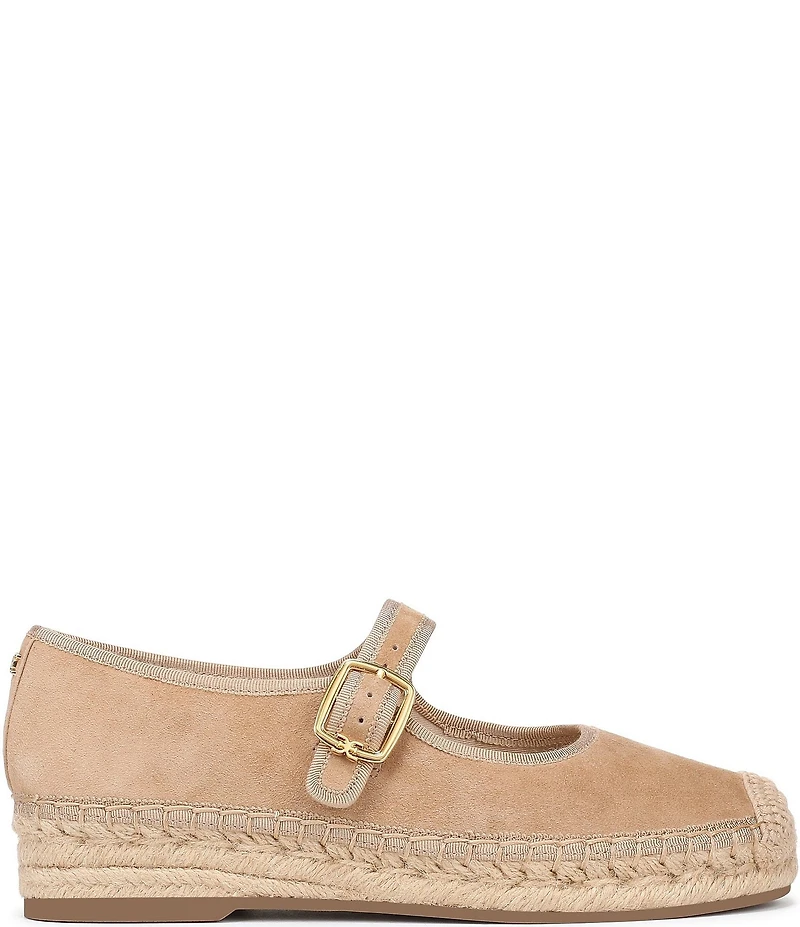 Sam Edelman Mackie Suede Mary Jane Platform Espadrilles